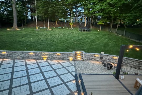Beautiful residential backyard designed by expert landscape designers in NJ