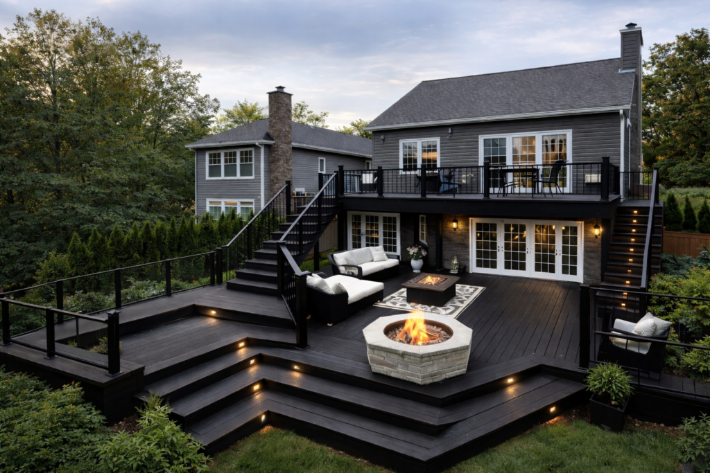 Multi-Level Deck Ideas for Sloped Yards | NJ Deck Builder